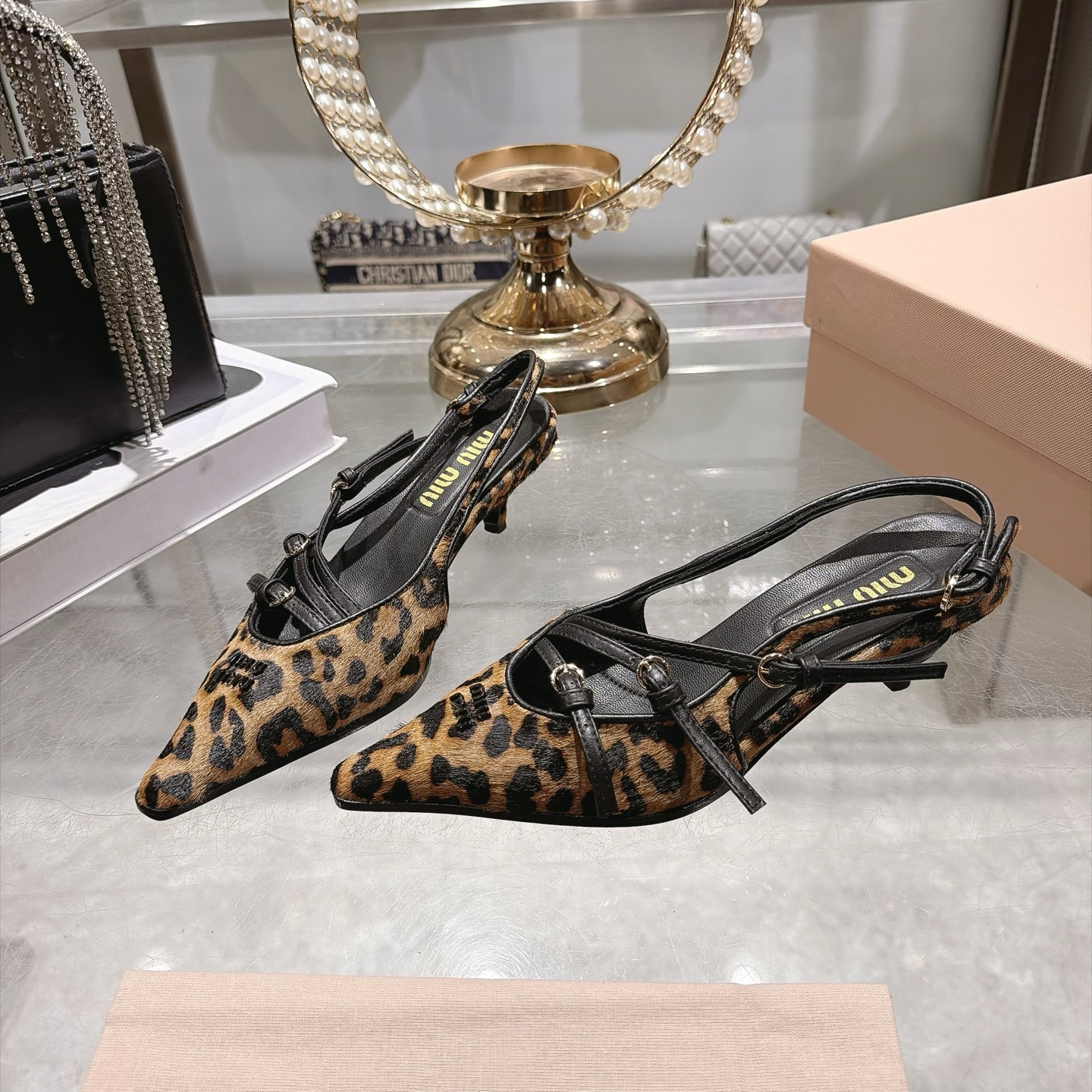 UA M1v M1v Crocodile Embossed Slingback Pumps
