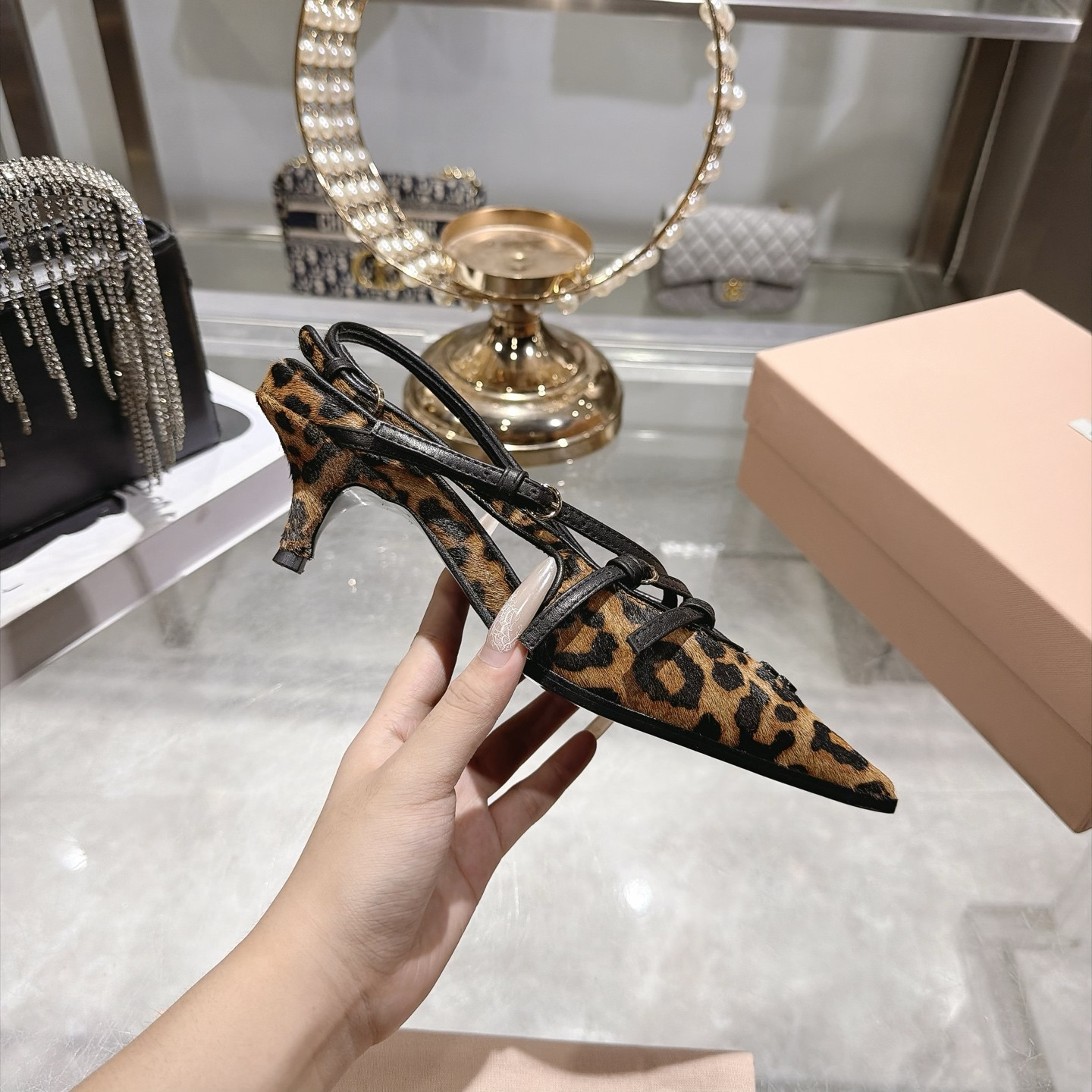UA M1v M1v Crocodile Embossed Slingback Pumps