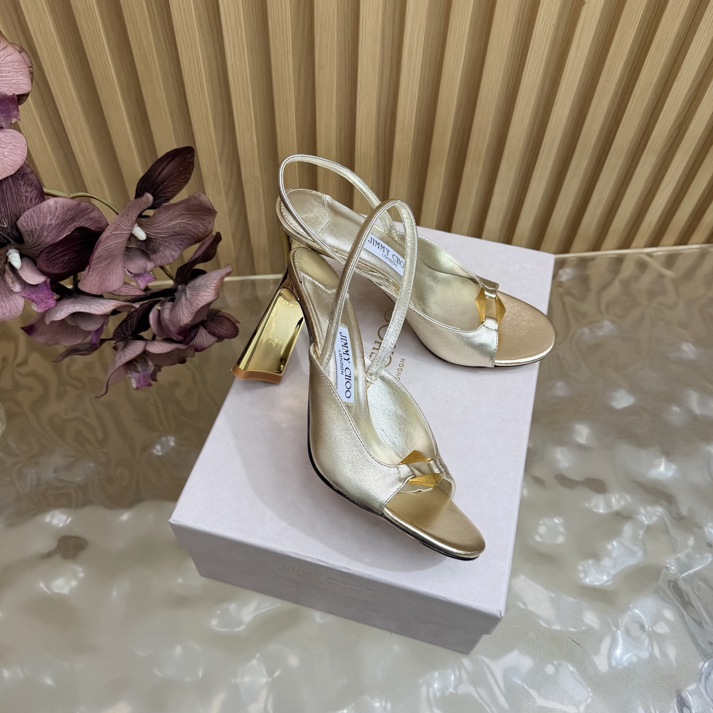 UA J1m*y Ch00 Lev Slingback Sandals 10cm Heel